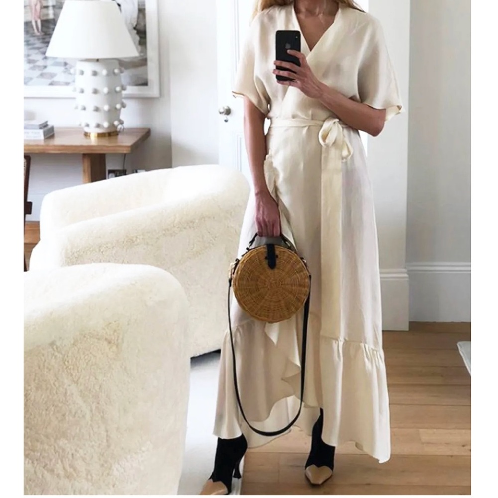 Blogger Favourite Mango Ruffle Wrap Maxi Dress - Picture 4 of 11